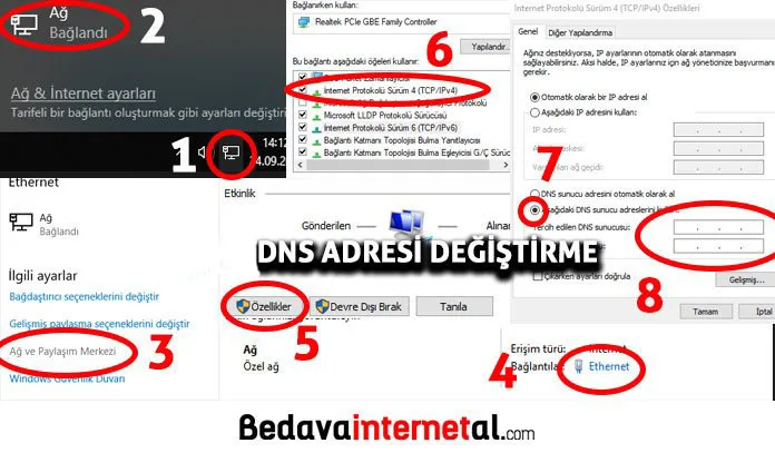 dns ayarları
