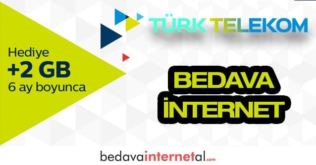 Türk Telekom Bedava internet Paketi 2 GB