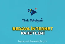 türk telekom bedava internet paketleri