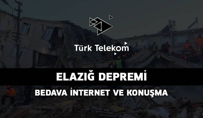 türk telekom deprem bedava internet ve bedava konuşma