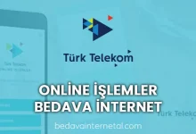 türk telekom online işlemler bedava internet
