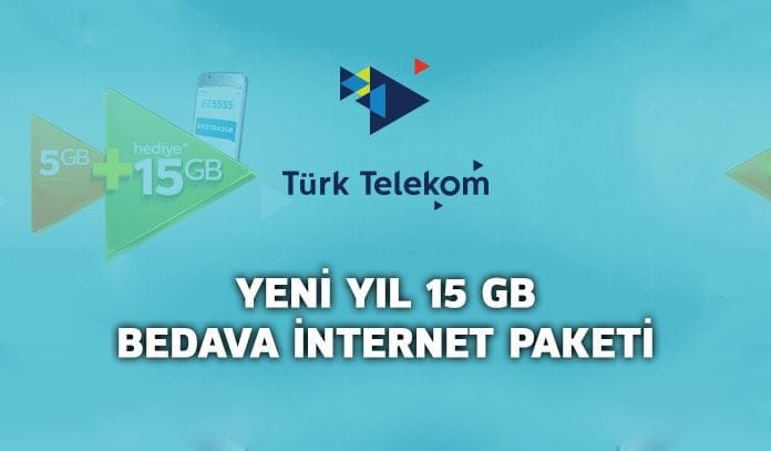 türk telekom 15 gb yeni yıl bedava internet türk telekom bedava internet 2019