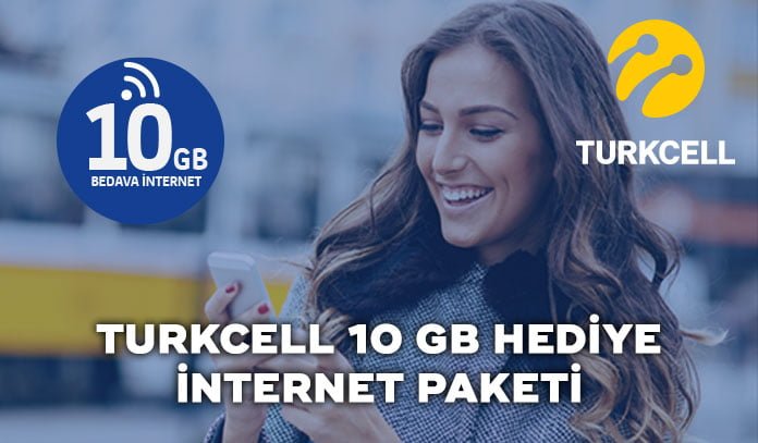 Turkcell 10 GB Hediye internet Paketi