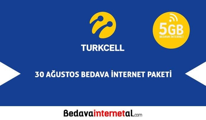 Turkcell 30 Ağustos 2019 Bedava internet 30 Ağustos Zafer Bayramı Hediyesi