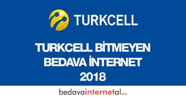 Turkcell Bitmeyen Bedava internet