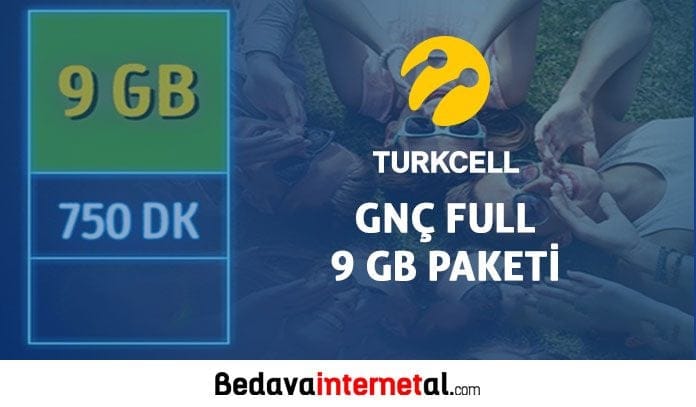 Turkcell GNÇ Full 9 GB Paketi Turkcell GNÇ Full 9 GB
