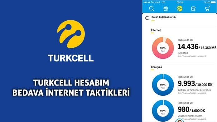 Turkcell Hesabım Bedava internet Taktikleri Turkcell bedava internet 2019