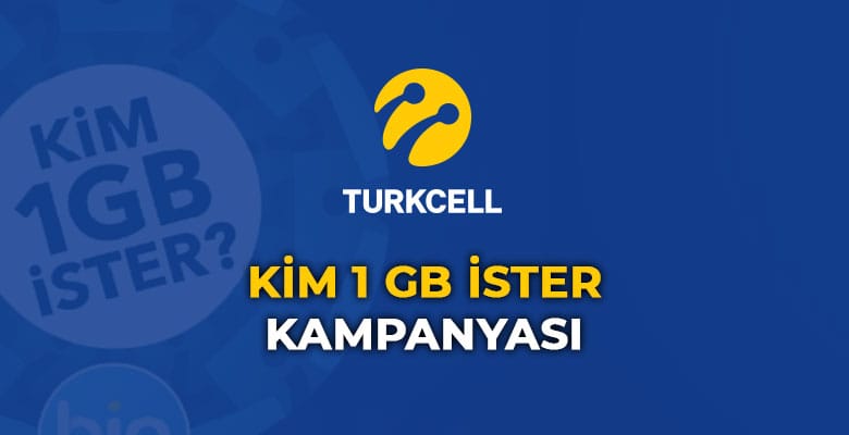 turkcell kim 1 gb ister