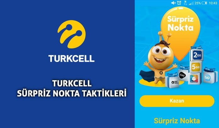 Turkcell Sürpriz Nokta Taktikleri Turkcell bedava internet 2019