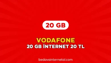 vodafone 20 gb internet 20 tl