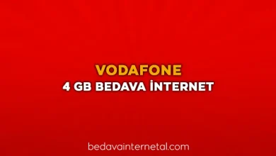 vodafone 4 gb bedava internet