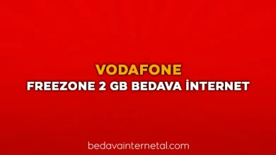 vodafone freezone 2 gb bedava internet