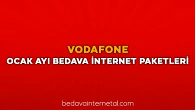 vodafone ocak 2023 bedava internet