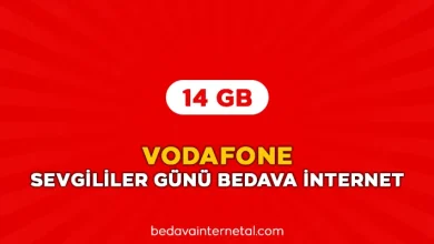 vodafone sevgililer günü bedava internet