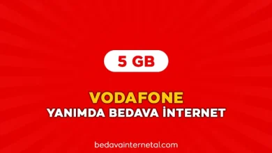 vodafone yanımda bedava internet