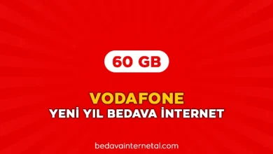 vodafone yeni yıl 60 gb bedava internet
